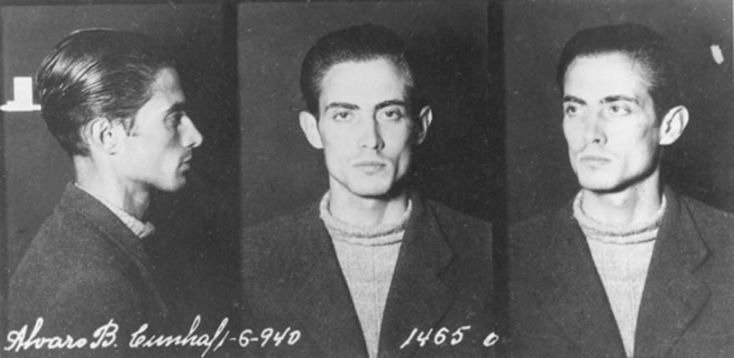 Алвару Куньял после ареста, 1940 г.