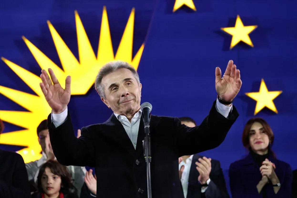 Бидзина Иванишвили после выборов 2024 года. Фото: Giorgi Arjevandze / AFP Scanpix / LETA
