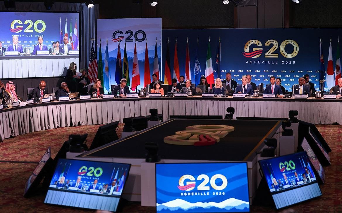 Встреча министров финансов и управляющих центральными банками стран G20. Фото: Sam Wolfe / Reuters