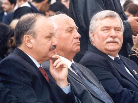 Леонид Попов, Михаил Горбачев и Лех Валенса, Италия, 2000 год. Фото: Горбачев-фонд