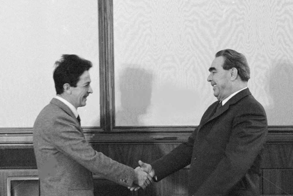 Берлингуэр с Леонидом Ильичом. 1973 год, еврокоммунизм только зарождается. Фото: Владимир Мусаэлян / ТАСС