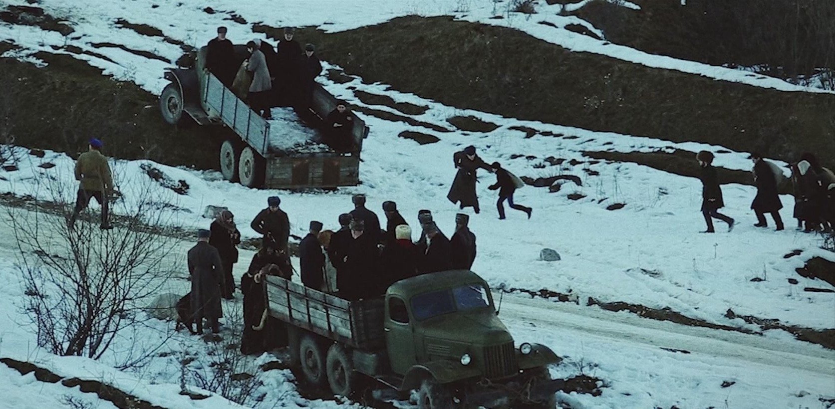 Депортация ингушей. 1944 год. Кадр из фильма «Февраль», реж. Руслан Магомадов