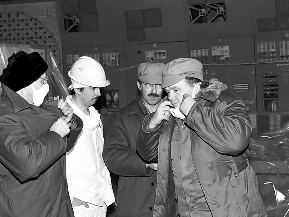 Евгений Велихов на ЧАЭС в мае 1986 года. Фото из личного архива