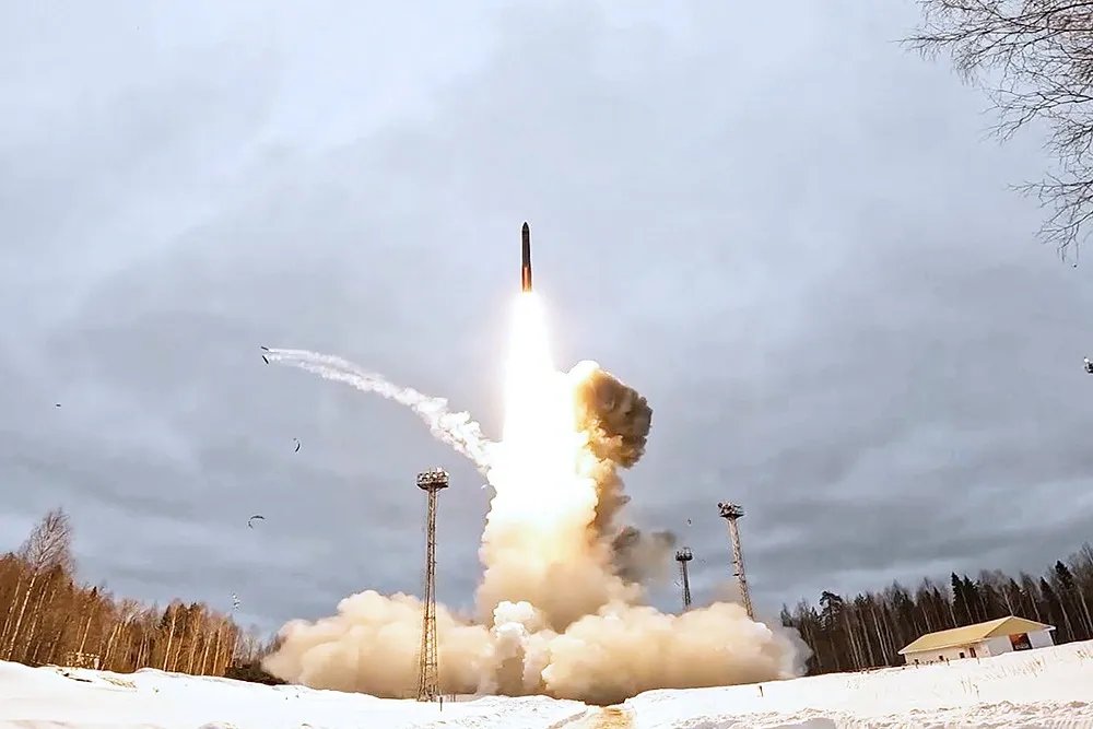 Учебно-боевой пуск межконтинентальной баллистической ракеты ПГРК «Ярс». Фото: ТАСС