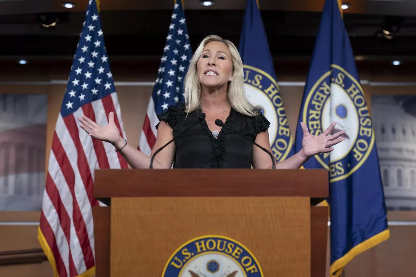 Марджори Тейлор Грин. Фото: AP Photo / J. Scott Applewhite