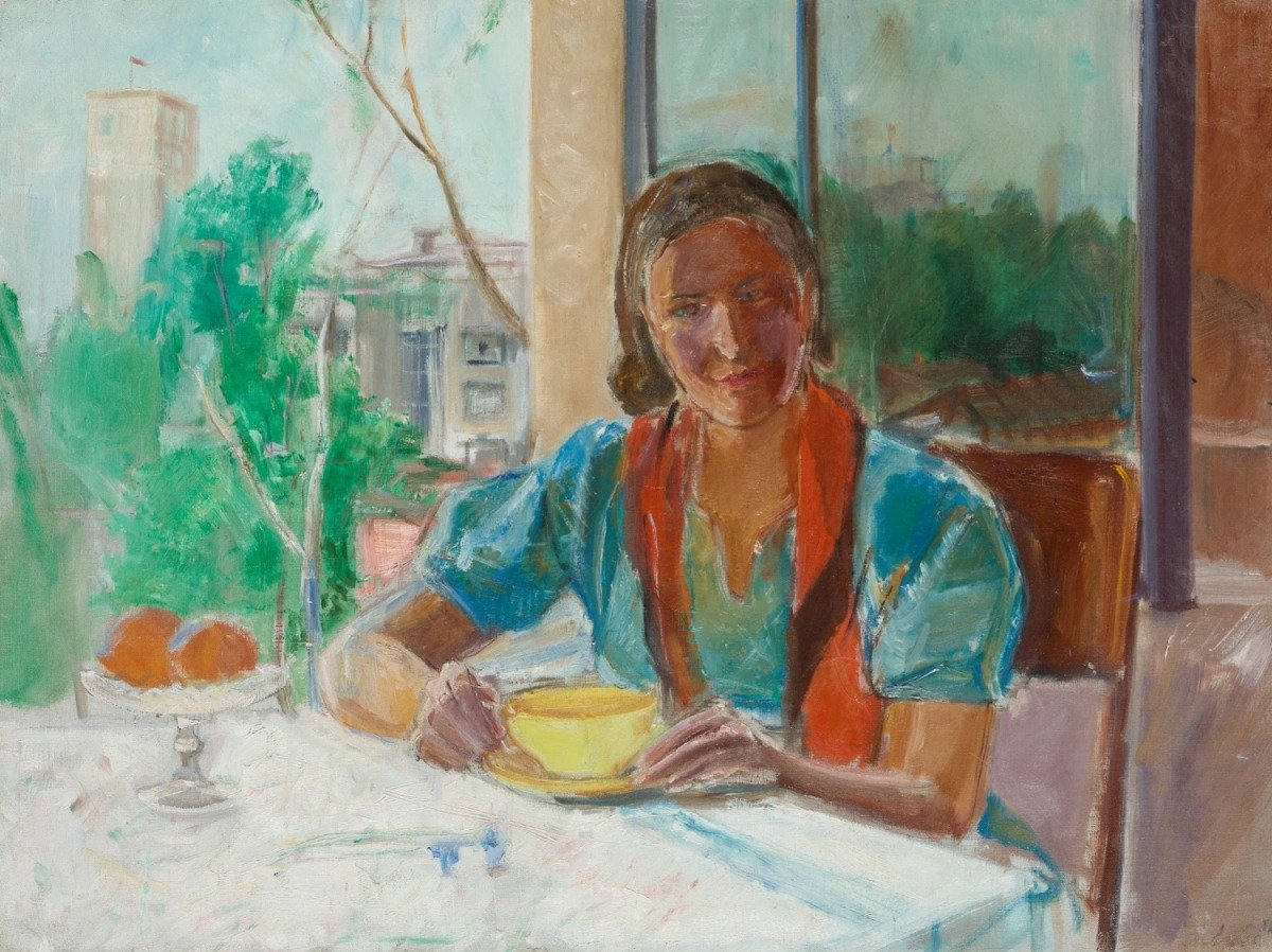 Александр Лабас «Портрет жены (Портрет у окна)», 1937 г.