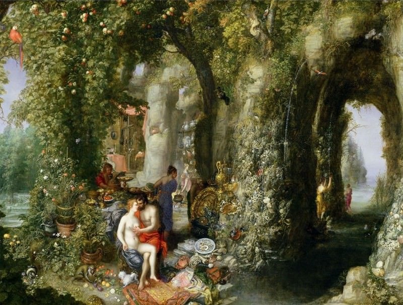 Яно Брейгель Старший. Картина «Пир, устроенный нимфой Калипсо для Одиссея», 1616 г.